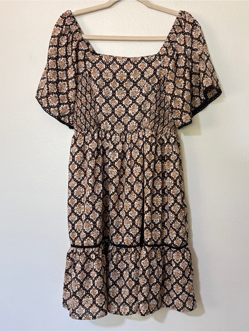 In Loom Floral Midi Dress